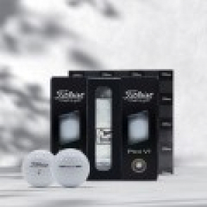 타이틀리스트 pro v1/v1x 6구 PGA  골프공 양피 장갑 선물세트
