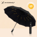 작은이미지: 어썸엑스 UV차단 3단 완전자동 암막 파스텔 튼튼한 프리미엄 양우산 (UPF50+) 블랙 // 인쇄배송무료 #3