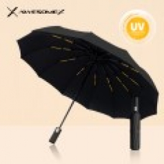 어썸엑스 UV차단 3단 완전자동 암막 파스텔 튼튼한 프리미엄 양우산 (UPF50+) 블랙 // 인쇄배송무료