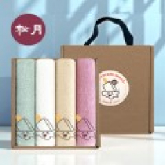 [송월타올] 아이스크림 타올 핸들 패키지 4매입 세트 NO.1