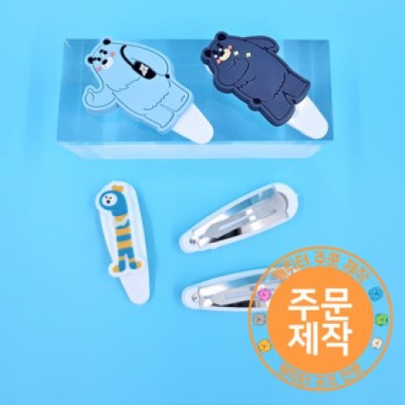 pvc캐릭터 똑딱이 머리핀 // 주문제작 #2