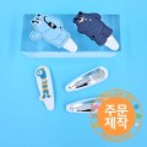 pvc캐릭터 똑딱이 머리핀 // 주문제작