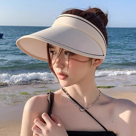 자외선차단 베이직 돌돌이선캡 썬캡 선캡모자 썬캡모자 인쇄제작가능 #7