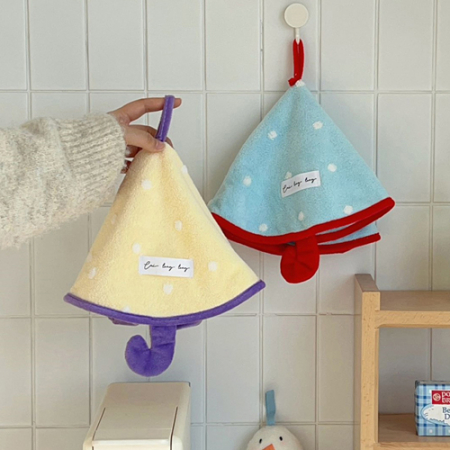 걸이형 포포 극세사 핸드타월 주방 수건 #3