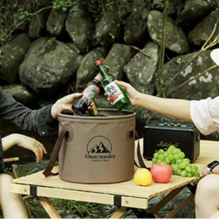 461 휴대용 접이식 캠핑 버킷 20L #2