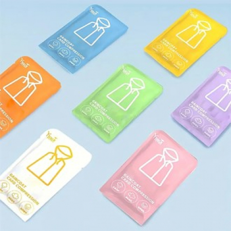 438 에어핏 휴대용 방풍 레인코트 5팩 #2