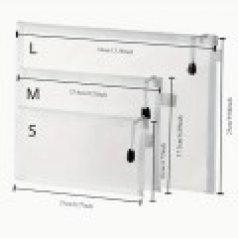 381 메쉬 지퍼 포켓 세트 5pcs