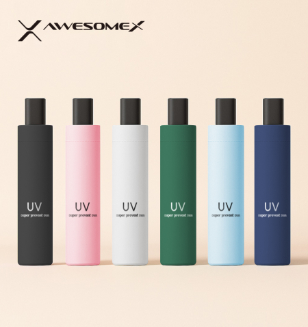 어썸엑스 UV차단 3단 수동 암막 파스텔 우양산(UPF50+) // 인쇄배송무료 #3