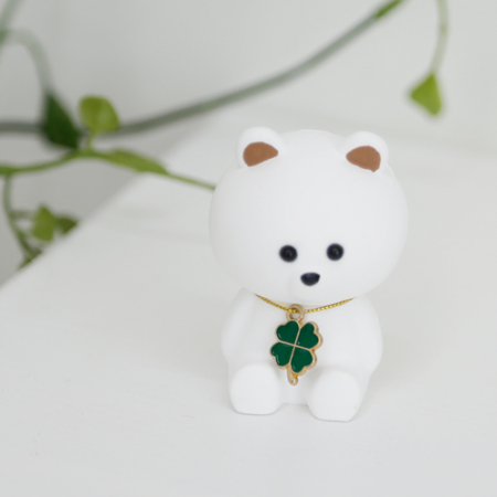 리본포장무료, 네잎클로버 곰돌이 차량용방향제 #8