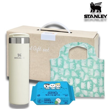 스탠리 에어로라이트591ml+대형장바구니+에코그린물티슈 #3