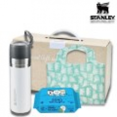 스탠리고진공슬림보틀473ml+대형장바구니+에코그린물티슈