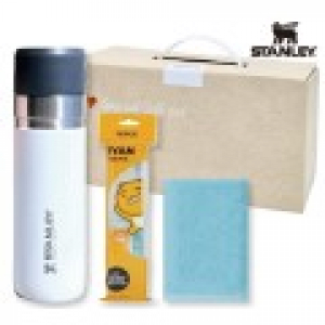 스탠리 고진공슬림보틀+카카오 치약칫솔세트+국산 핸드타올