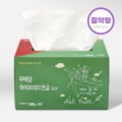 누리케어 절약형 키친타월 100매(칼라인쇄)