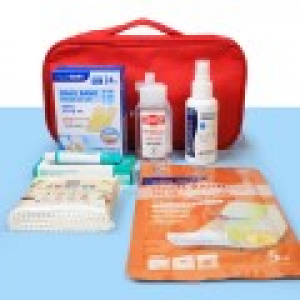 대일밴드 프리미엄 기획 24매입 + 대일밴드 특대형 5매입 + 닥터스킨 연고 + 메딕 에탄올 스프레이 + 멸균면봉 100개입 + 구급함 파우치