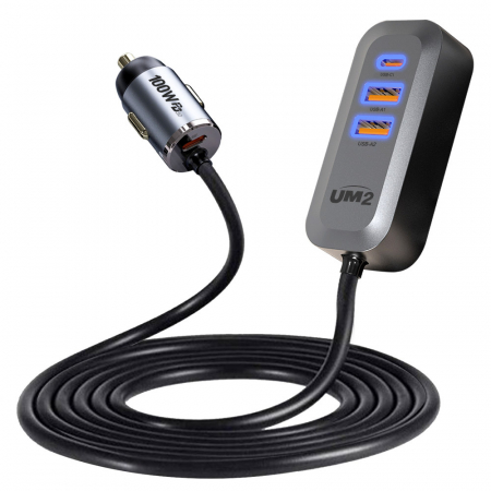 UM2 PD 100W C타입 USB 아이폰 갤럭시 노트북 맥북 아이패드 태블릿 차량용 시거잭 고속 멀티 충전기 UMCH-PD100W #4