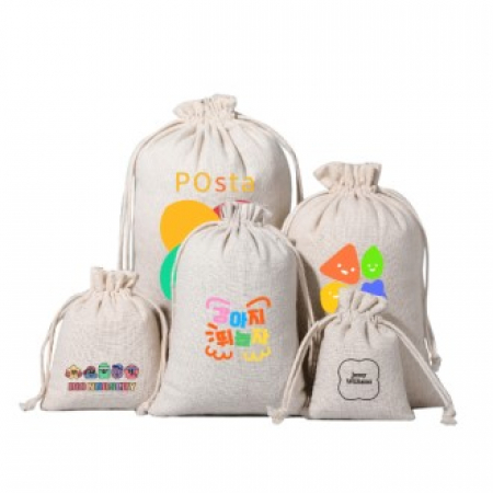 복조리파우치 광목파우치 에코파우치 사은품 굿즈 6가지사이즈 #2