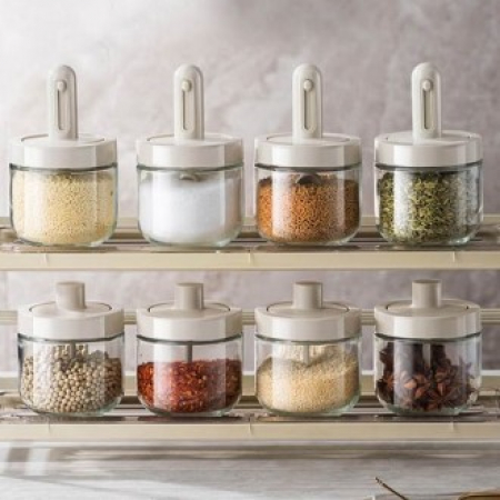 스푼 일체형 양념 보관통 케이스 간편한 위생적인 #2