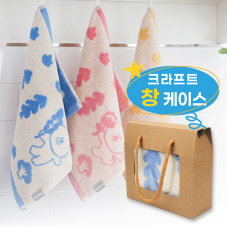 라인프렌즈 포레스트 선염 고리타올 핸드타올 + 창케이스 별도구매 #3