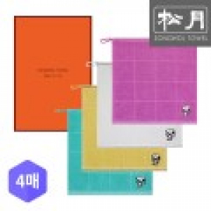 송월타올 스누피 왕리본 핸드타올 4p 세트