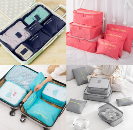 이너백 여행용파우치 6종 세트 여행 캐리어 정리용 수납가방 다용도 #3
