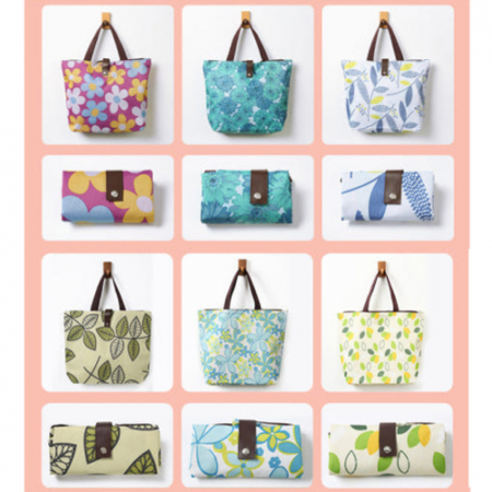 플라워 롤형 접이식 장바구니 에코백 #4