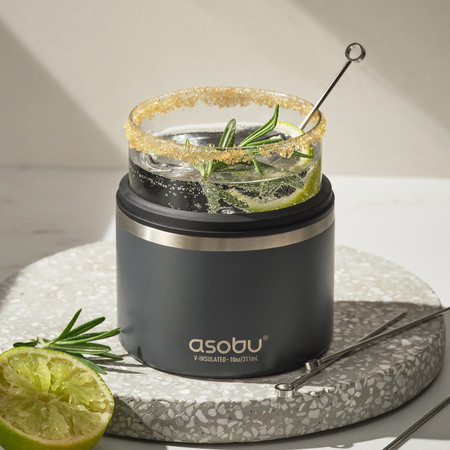 아소부 스텐 진공 보냉 위스키 온더락 쿨러 311ml #6