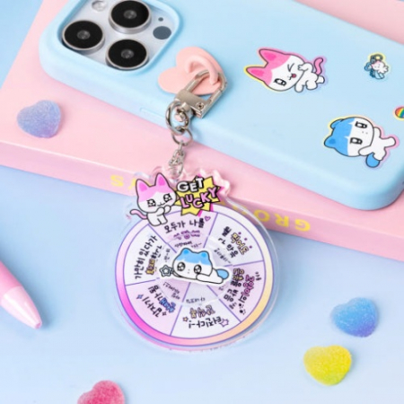 카카오프렌즈 골골즈 아크릴 룰렛키링 #6