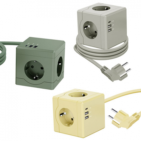 에코너 MT02 큐브 디자인 멀티탭 4000W 고용량 USB C타입 멀티 콘센트 1.8M #3