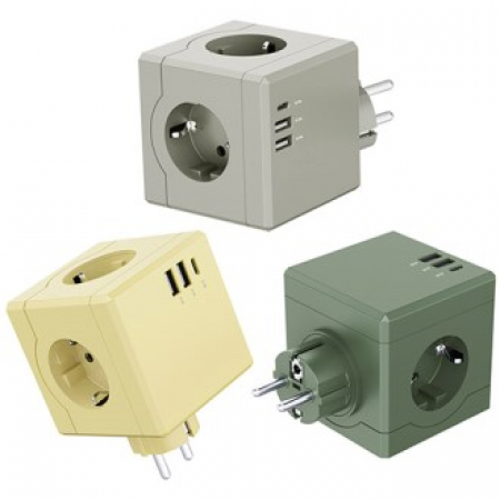 에코너 MT01 큐브 디자인 멀티탭 4000W 고용량 USB C타입 멀티 콘센트 #2