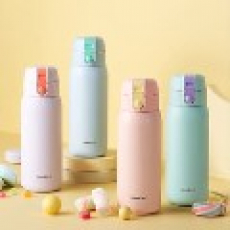 락앤락 스쿨핏 코튼캔디 원터치 텀블러 370ml 간편한휴대