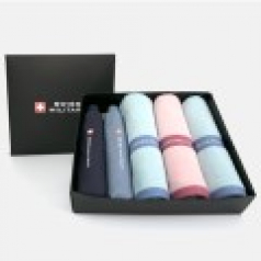 스위스밀리터리 친환경 3단완전자동 세이프티+3단수동 우산+120g타올 3P 세트 미니