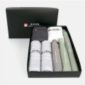 스위스밀리터리 친환경 2단자동+3단완전자동 세이프티+3단수동 우산+140g타올 4P 세트 대형