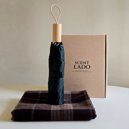 센트라도 국산 항공 담요+3단 양우산 세트 #3