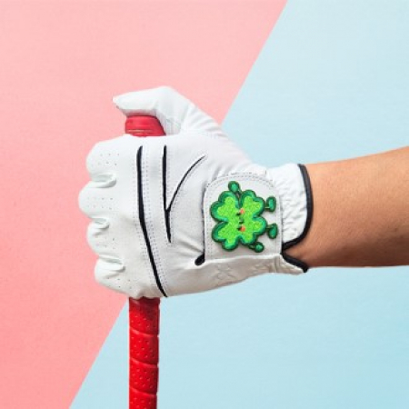 행운이 네잎클로버 남성용 여성용 골프장갑 #2