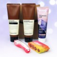 Nard 나드 튜브형 샴푸+트리트먼트+핑크솔트치약 +접이식 칫솔+미니 물티슈 8매