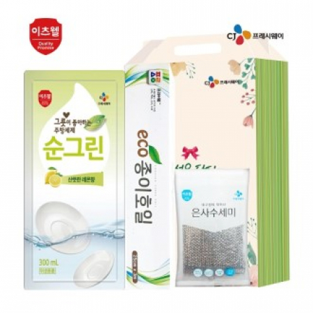 CJ순그린 리필 수세미 종이호일 3종세트 #2