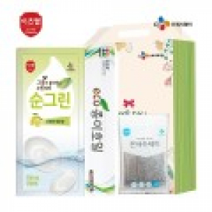 CJ순그린 리필 수세미 종이호일 3종세트