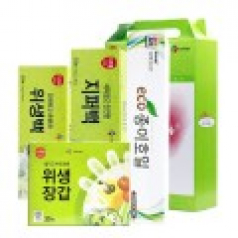CJ위생백 대형 지퍼백 대형 위생장갑 종이호일 4종세트