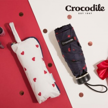 크로커다일 5단 하트 파우치 암막 우산 #2