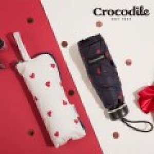 크로커다일 5단 하트 파우치 암막 우산