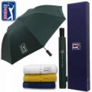 PGA 2단자동 암막 우양산+170g면사타올세트