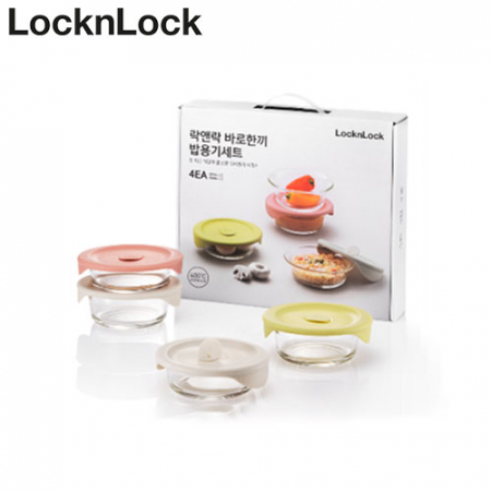 락앤락 503S4 바로한끼 스팀홀 글라스 밥용기 4P #3