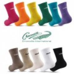 크로커다일 CD350 여성용 자수 스포츠 컬러 중목 양말