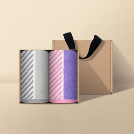 [송월타월] 스누피 스플릿36 고리 핸드타올 2매 크라프트세트 #2