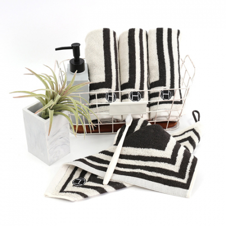 [송월타월] 호텔컬렉션 스퀘어34 고리 핸드타올 2매 크라프트세트 #5