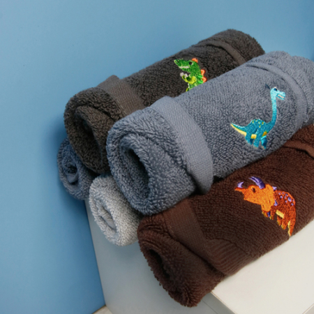 [송월타월] 항균 공룡고리 핸드타올 2매 크라프트세트 #4