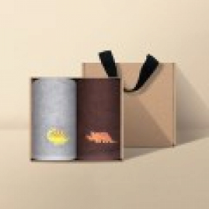 [송월타월] 항균 공룡고리 핸드타올 2매 크라프트세트