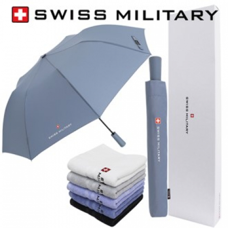 스위스밀리터리 친환경 2단자동 우산+140g면사타올 세트 #2