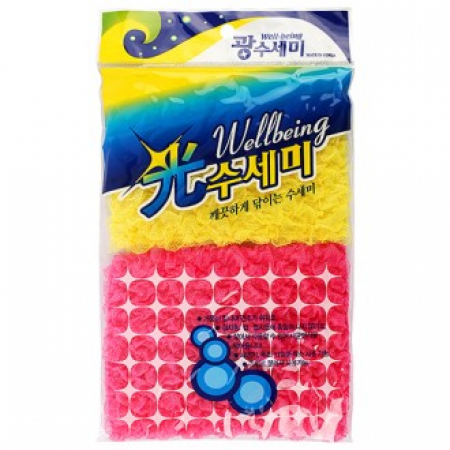 웰빙 광수세미2P 비닐포장, 요술수세미 주방수세미 // 국산 #2