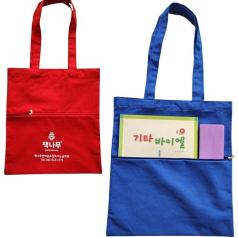 뉴드림 바깥주머니 지퍼칼라 에코백 옥스포드 대형